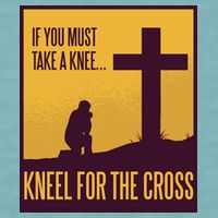 Kneel For The Cross Christian Sueded Cloud Jersey T-Shirt
