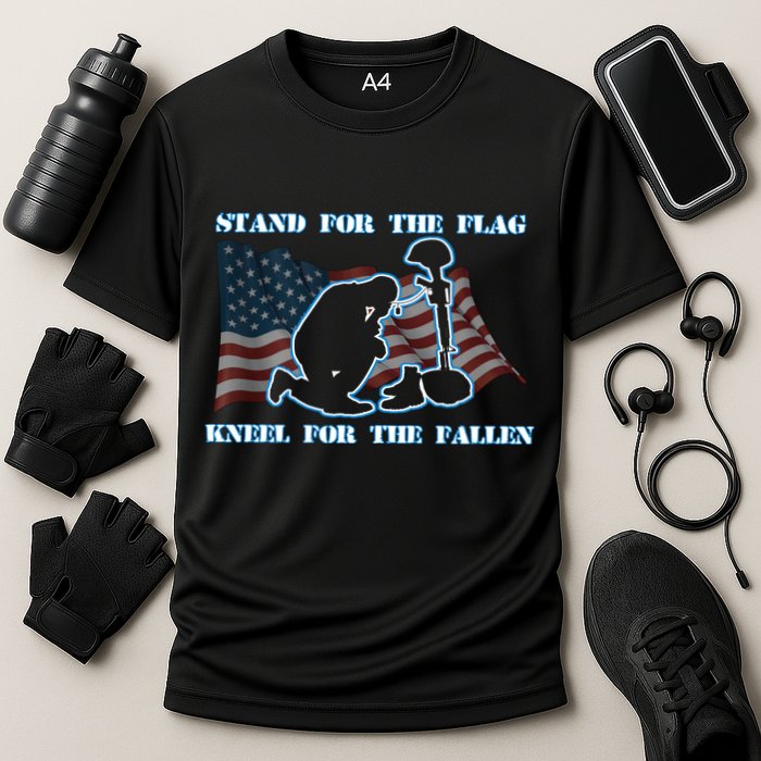 Kneel For The Fallen US Troops Performance Shirt