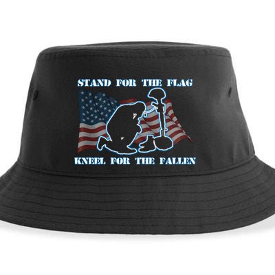 Kneel For The Fallen US Troops Sustainable Bucket Hat