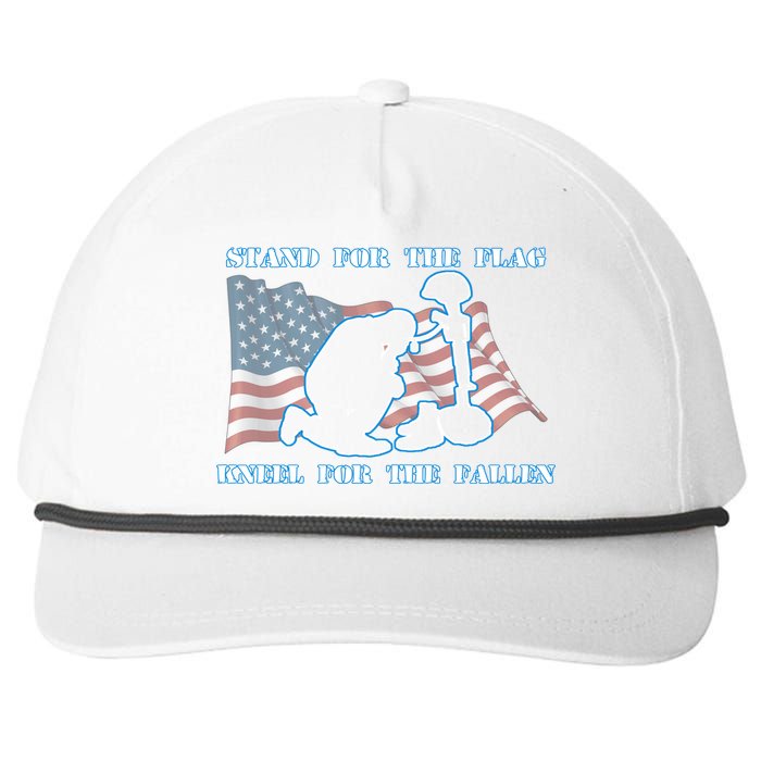 Kneel For The Fallen US Troops Snapback Five-Panel Rope Hat