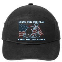 Kneel For The Fallen US Troops 7-Panel Snapback Hat