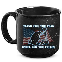 Kneel For The Fallen US Troops 15oz Campfire Ceramic Mug