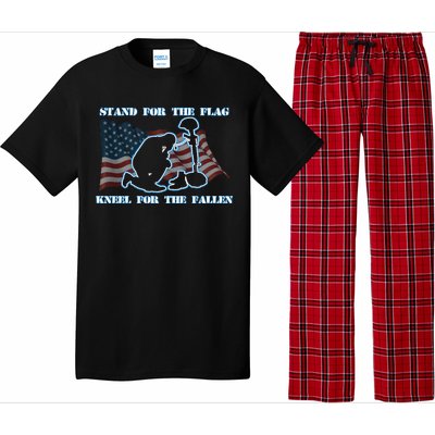 Kneel For The Fallen US Troops Pajama Set