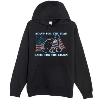 Kneel For The Fallen US Troops Premium Pullover Hoodie