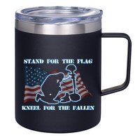 Kneel For The Fallen US Troops 12oz Stainless Steel Coffee Mug