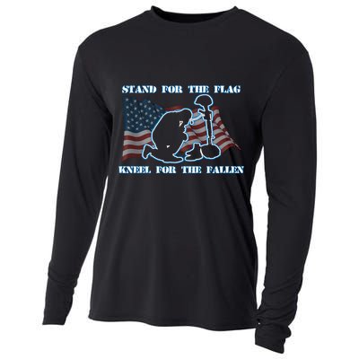 Kneel For The Fallen US Troops Cooling Performance Long Sleeve Crew