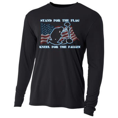 Kneel For The Fallen US Troops Cooling Performance Long Sleeve Crew