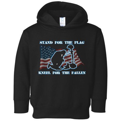 Kneel For The Fallen US Troops Toddler Hoodie