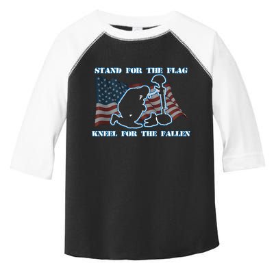 Kneel For The Fallen US Troops Toddler Fine Jersey T-Shirt
