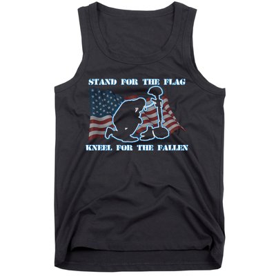 Kneel For The Fallen US Troops Tank Top