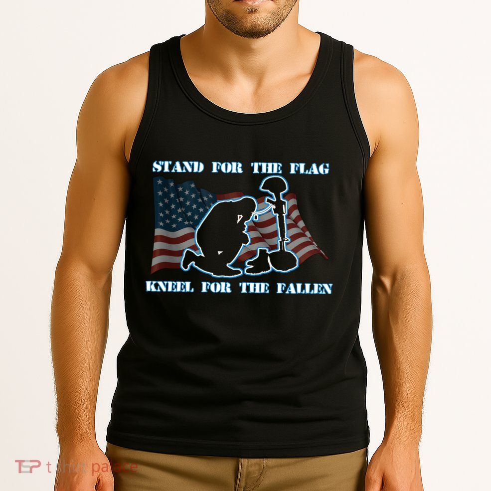 Kneel For The Fallen US Troops Tank Top