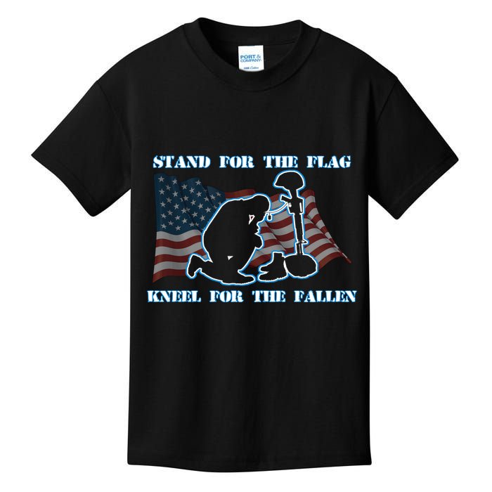 Kneel For The Fallen US Troops Kids T-Shirt