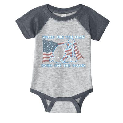 Kneel For The Fallen US Troops Infant Baby Jersey Bodysuit