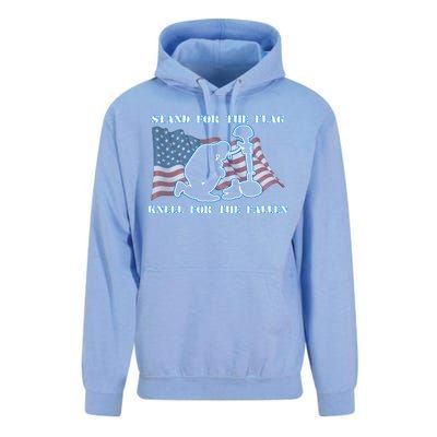 Kneel For The Fallen US Troops Unisex Surf Hoodie