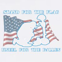Kneel For The Fallen US Troops Garment-Dyed Sweatshirt