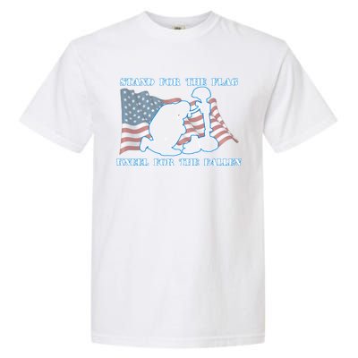 Kneel For The Fallen US Troops Garment-Dyed Heavyweight T-Shirt