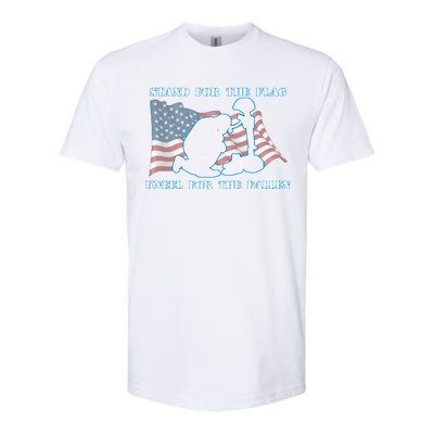 Kneel For The Fallen US Troops Softstyle® CVC T-Shirt