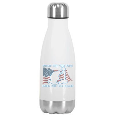 Kneel For The Fallen US Troops Stainless Steel Insulated Water Bottle