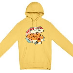 Kitten Nuggets Fast Food Cat Premium Pullover Hoodie