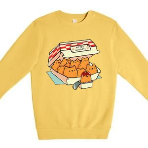 Kitten Nuggets Fast Food Cat Premium Crewneck Sweatshirt