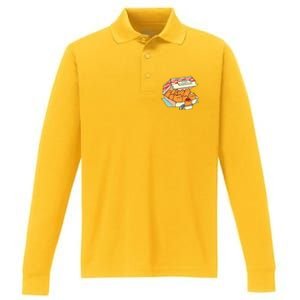 Kitten Nuggets Fast Food Cat Performance Long Sleeve Polo