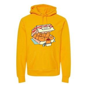 Kitten Nuggets Fast Food Cat Premium Hoodie