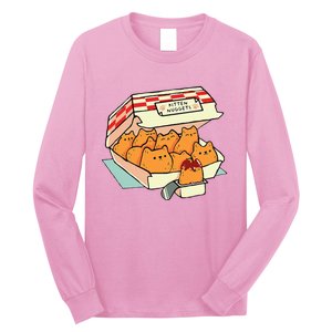 Kitten Nuggets Fast Food Cat Long Sleeve Shirt