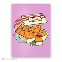 Kitten Nuggets Fast Food Cat Poster