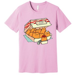 Kitten Nuggets Fast Food Cat Premium T-Shirt