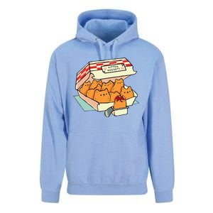 Kitten Nuggets Fast Food Cat Unisex Surf Hoodie