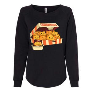 Kitten Nuggets Funny Cats & Chicken Nuggets Lover Funny Cat Womens California Wash Sweatshirt