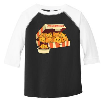 Kitten Nuggets Funny Cats & Chicken Nuggets Lover Funny Cat Toddler Fine Jersey T-Shirt