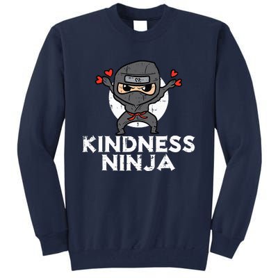 Kindness Ninja Funny Unity Day Orange Anti Bullying Tall Sweatshirt