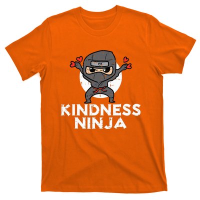 Kindness Ninja Funny Unity Day Orange Anti Bullying T-Shirt