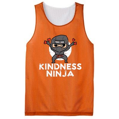 Kindness Ninja Funny Unity Day Orange Anti Bullying Mesh Reversible Basketball Jersey Tank