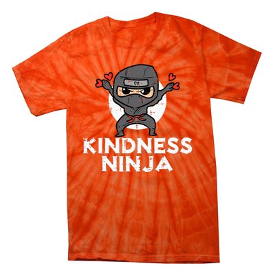 Kindness Ninja Funny Unity Day Orange Anti Bullying Tie-Dye T-Shirt