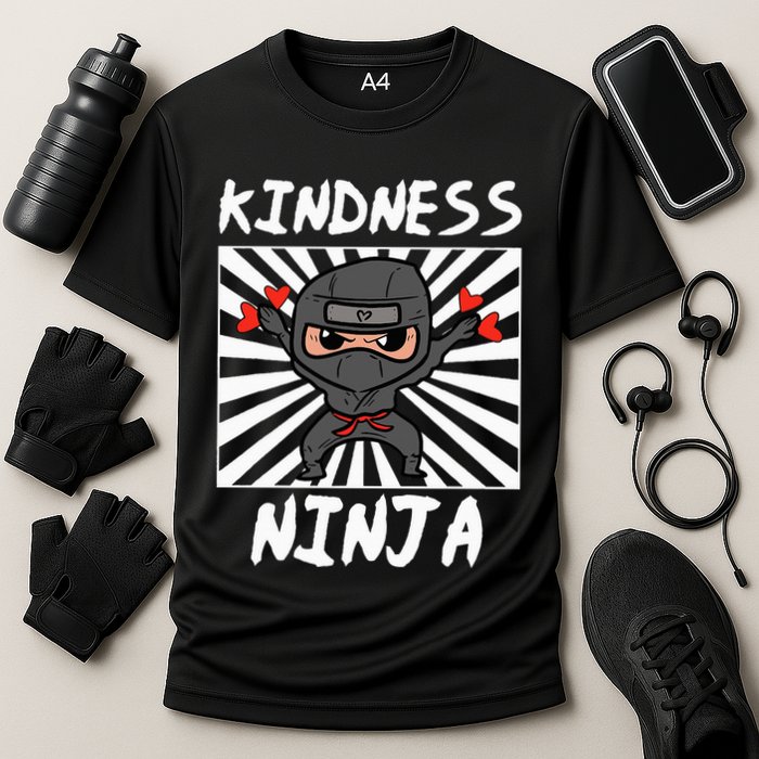 Kindness Ninja Funny Unity Day Orange Anti Bullying Cooling Performance Crew T-Shirt