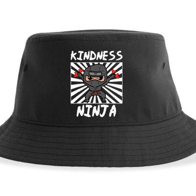 Kindness Ninja Funny Unity Day Orange Anti Bullying Sustainable Bucket Hat