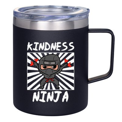 Kindness Ninja Funny Unity Day Orange Anti Bullying 12oz Stainless Steel Coffee Mug