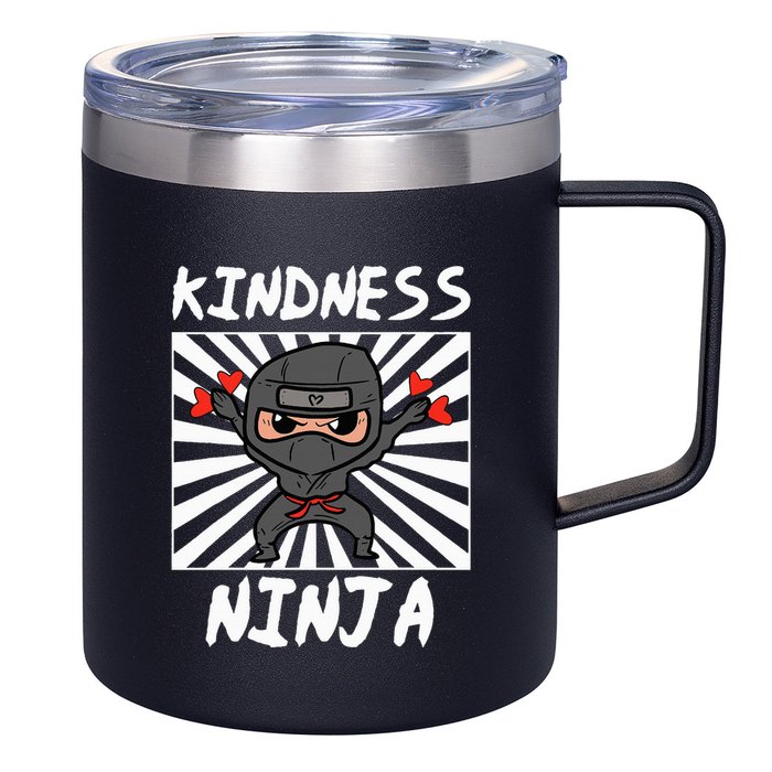 Kindness Ninja Funny Unity Day Orange Anti Bullying 12oz Stainless Steel Coffee Mug