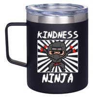 Kindness Ninja Funny Unity Day Orange Anti Bullying 12oz Stainless Steel Coffee Mug