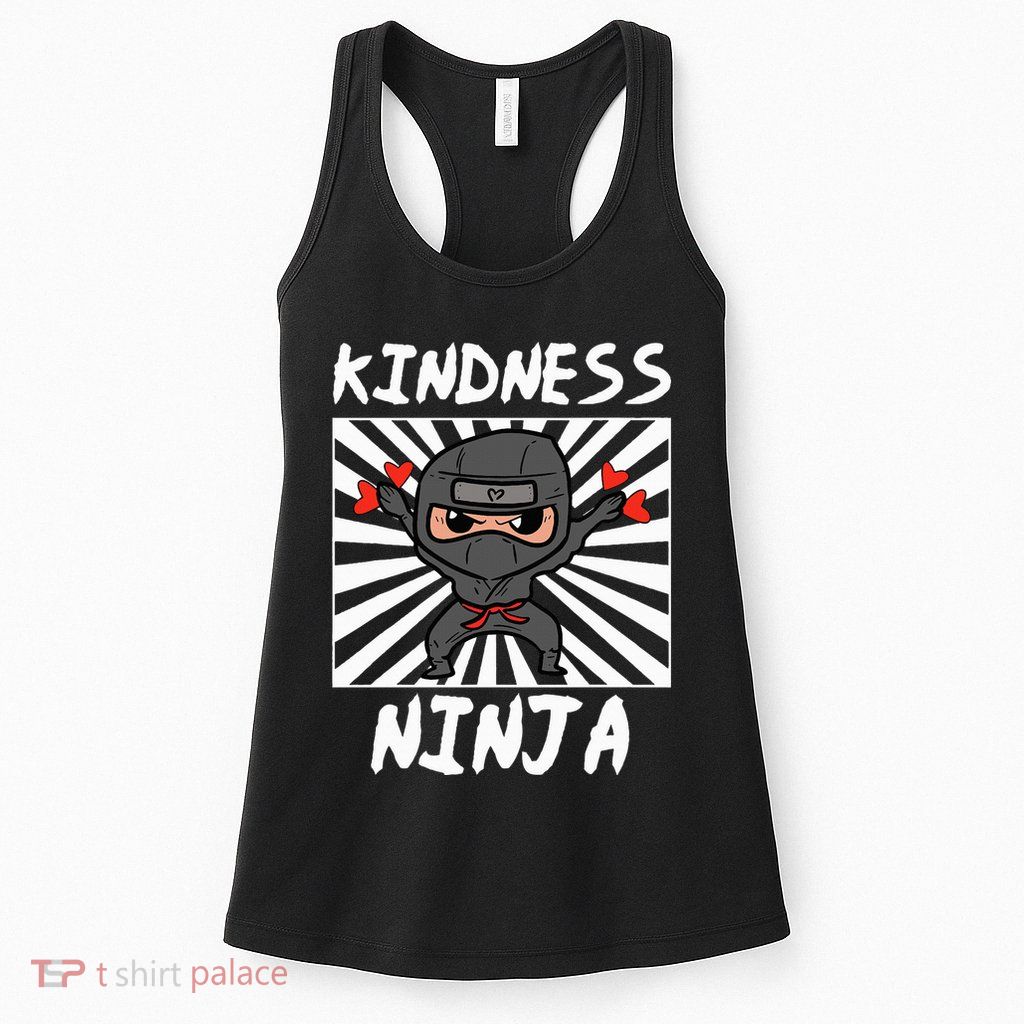 Kindness Ninja Funny Unity Day Orange Anti Bullying Womens Tank Top