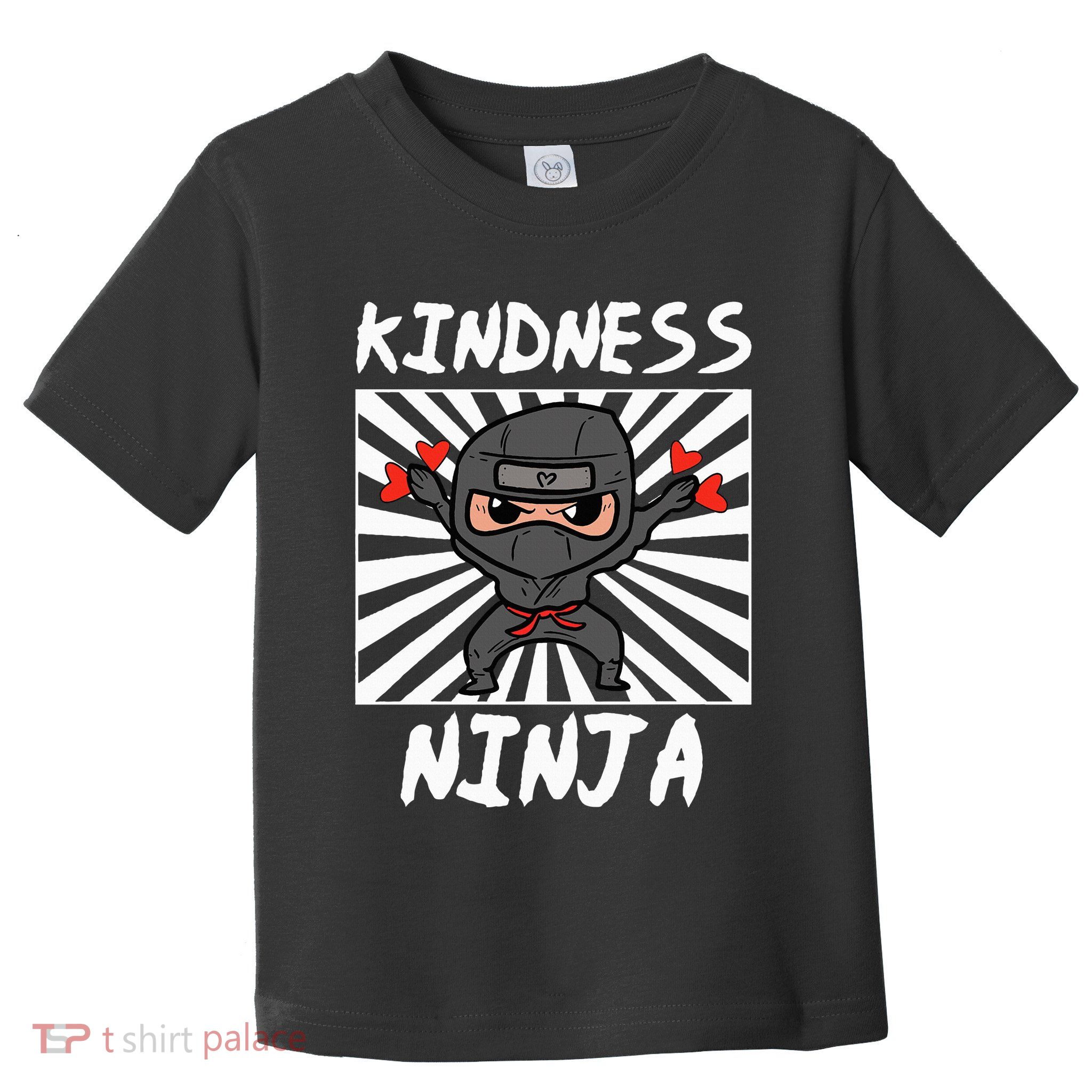 Kindness Ninja Funny Unity Day Orange Anti Bullying Toddler T-Shirt