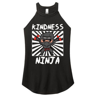 Kindness Ninja Funny Unity Day Orange Anti Bullying Women's Perfect Tri Rocker Tank