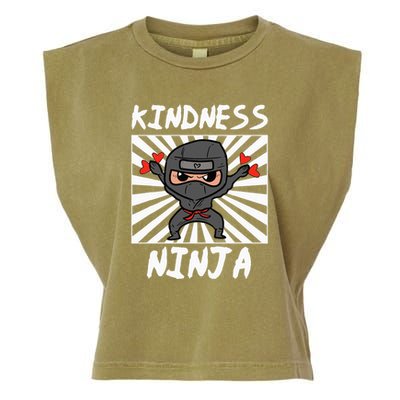 Kindness Ninja Funny Unity Day Orange Anti Bullying Garment-Dyed Women's Muscle Tee