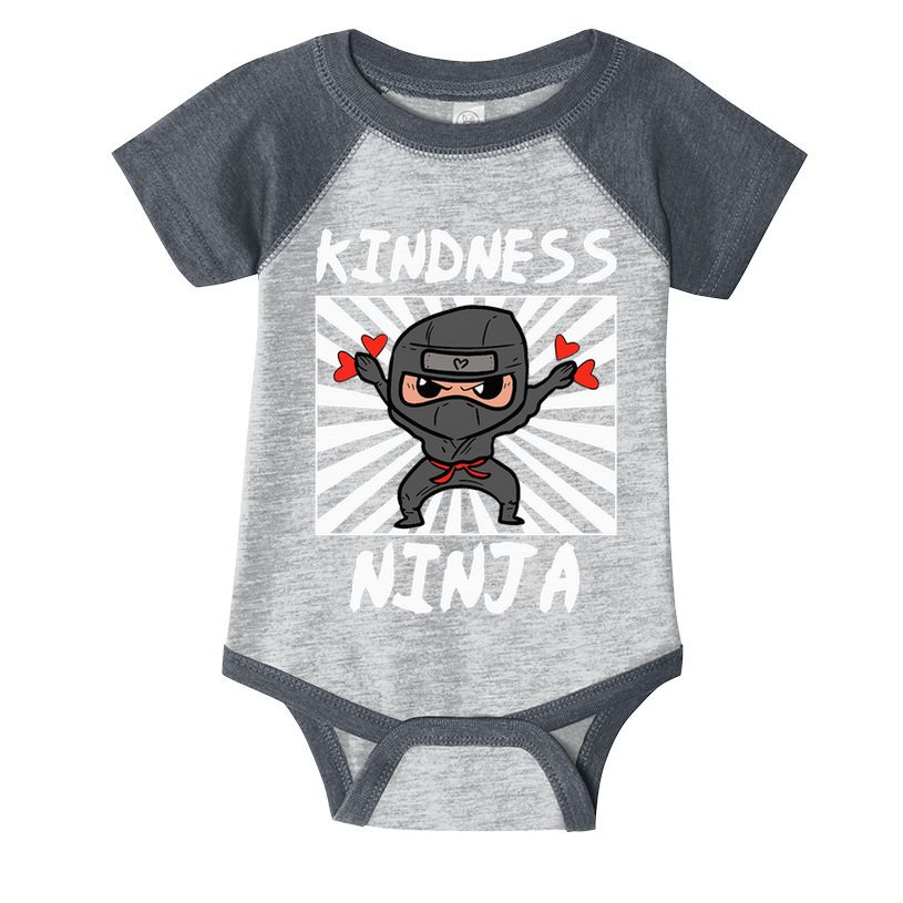 Kindness Ninja Funny Unity Day Orange Anti Bullying Infant Baby Jersey Bodysuit