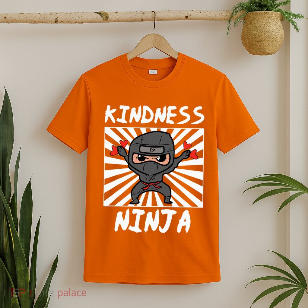 Kindness Ninja Funny Unity Day Orange Anti Bullying T-Shirt