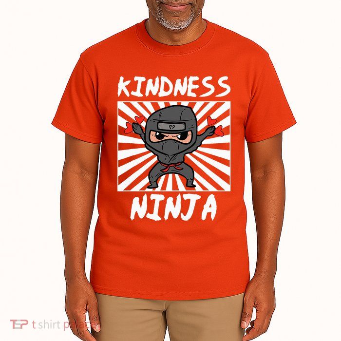 Kindness Ninja Funny Unity Day Orange Anti Bullying Tall T-Shirt