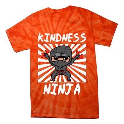 Kindness Ninja Funny Unity Day Orange Anti Bullying Tie-Dye T-Shirt