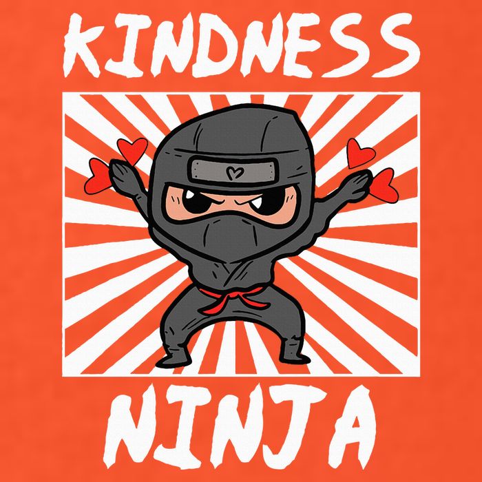 Kindness Ninja Funny Unity Day Orange Anti Bullying Golf Towel